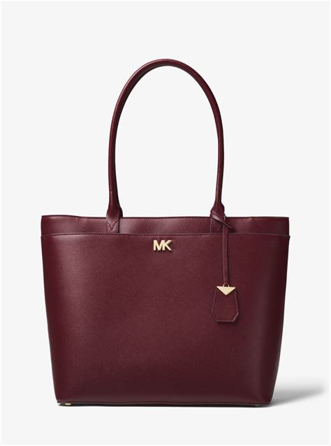 michael kors maddie large crossgrain leather tote|Michael Kors Maddie Crossgrain Leather Tote .